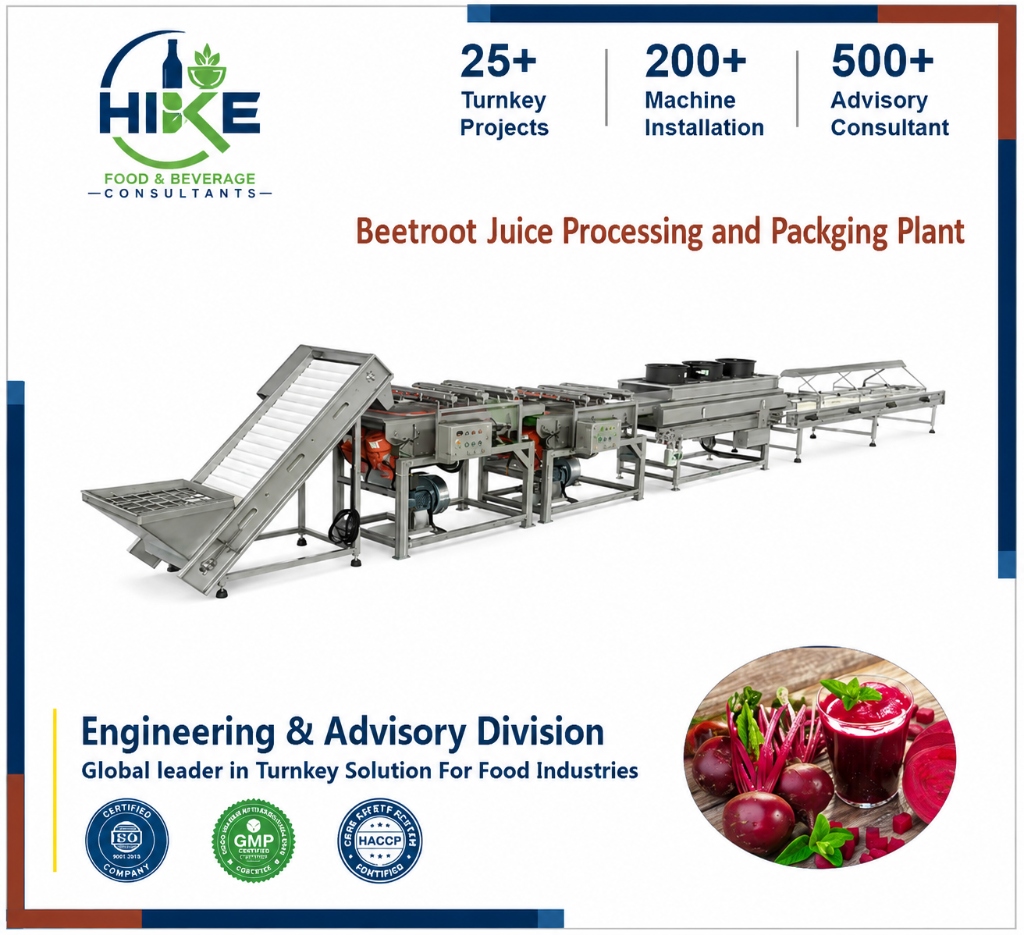 Beetroot Juice Processing Plant Consultancy
