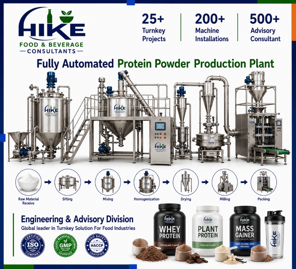 Fully Automated Protein Powder Production Plant
