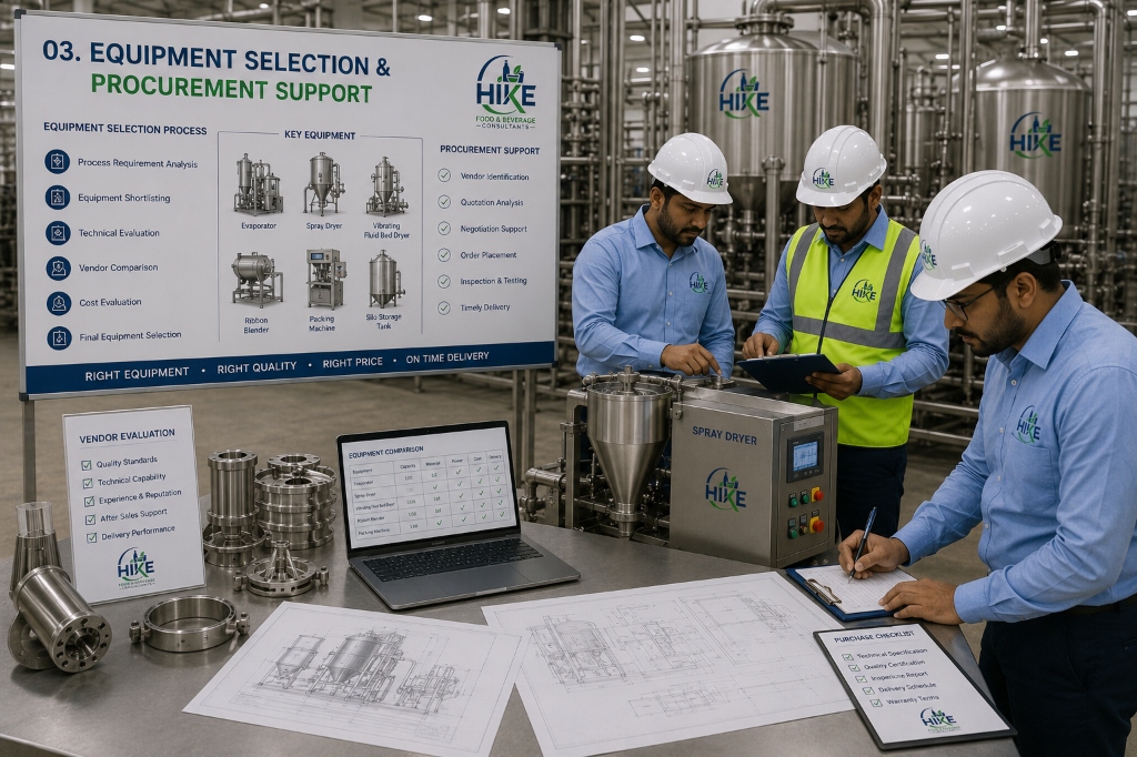 Machinery Selection & Procurement